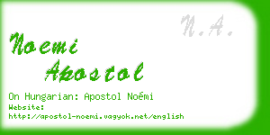 noemi apostol business card